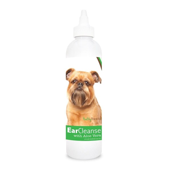 Healthy Breeds 8 oz Brussels Griffon Ear Cleanse with Aloe Vera Cucumber Melon 840235103356 - main